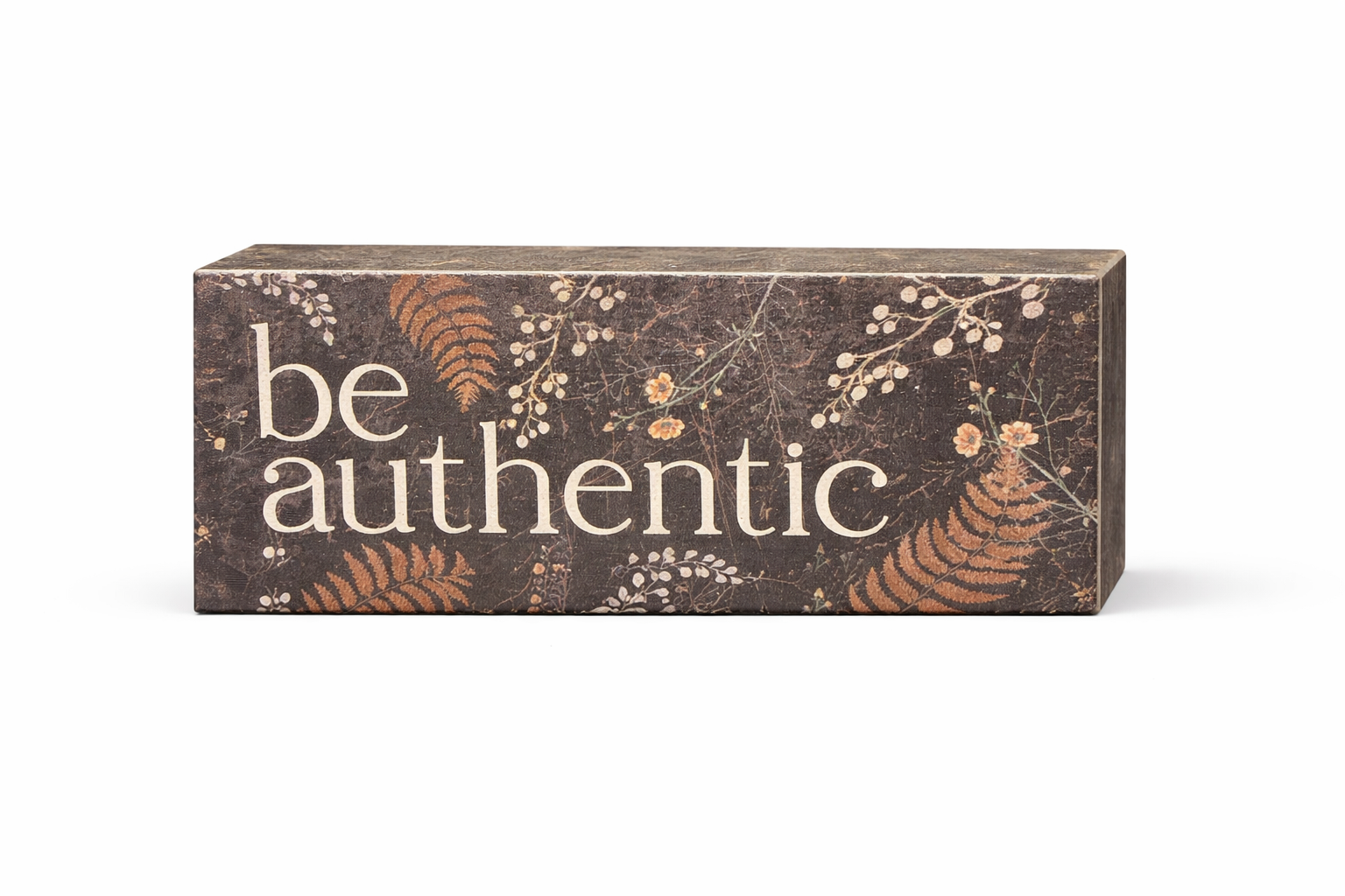 Timeless Flower & Fern Block - Be Authentic