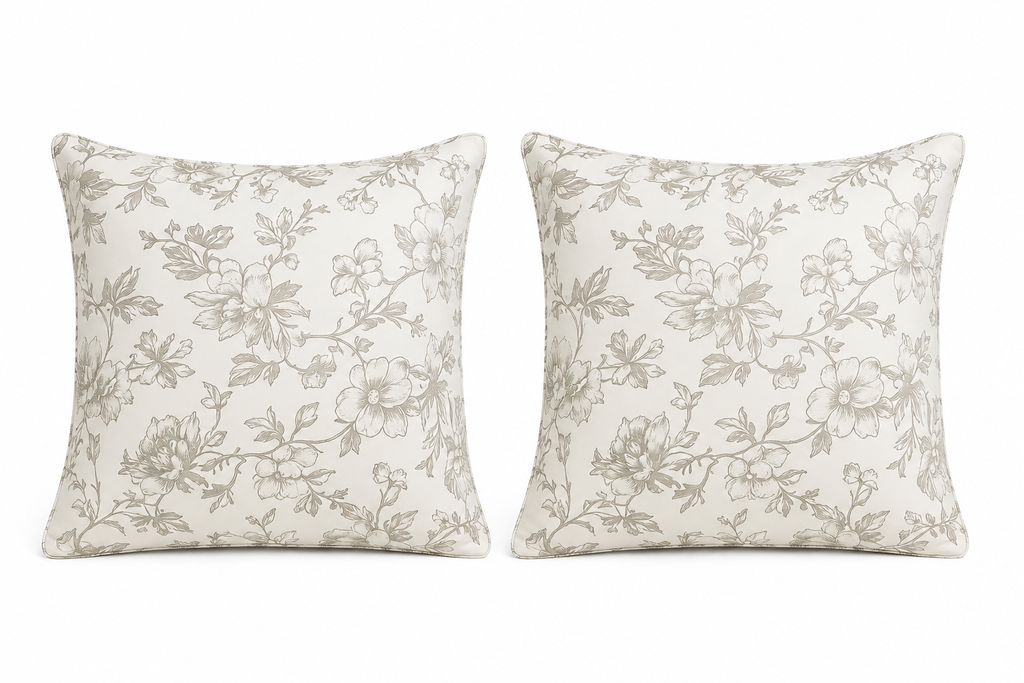 Floral Botanical Throw Pillow | 18x18
