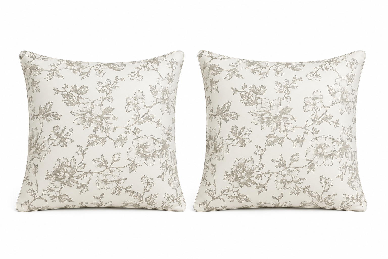 Floral Botanical Throw Pillow | 18x18