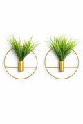 Modern Gold Wall Planter – Set of 2
