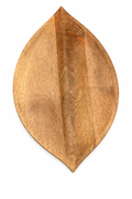 Large Mango Wood Leaf Divider Tray
