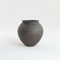 Dark Potted Ceramic Vase | 14"