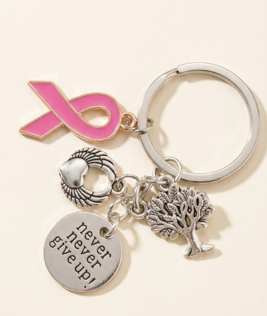 "Never Never Give Up" Keychain