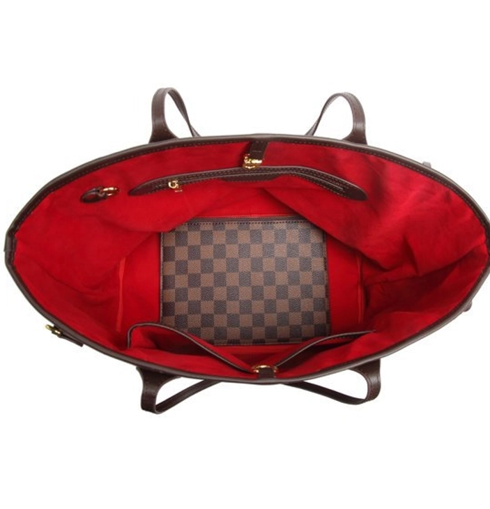 Checkered Tote & Wallet Set