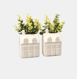 Faux Eucalyptus in Cement House