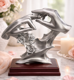 Hands of Love” Silver Statue