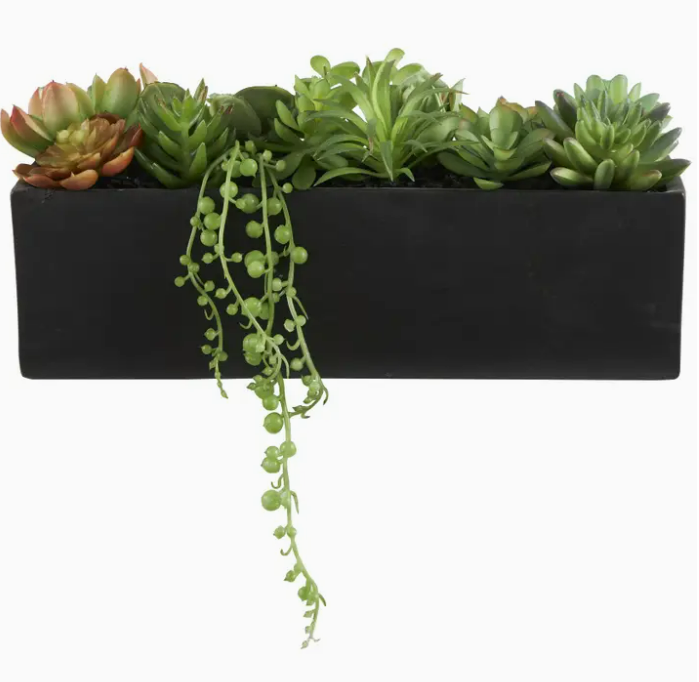 Contemporary Green Faux Foliage Artificial Foliage