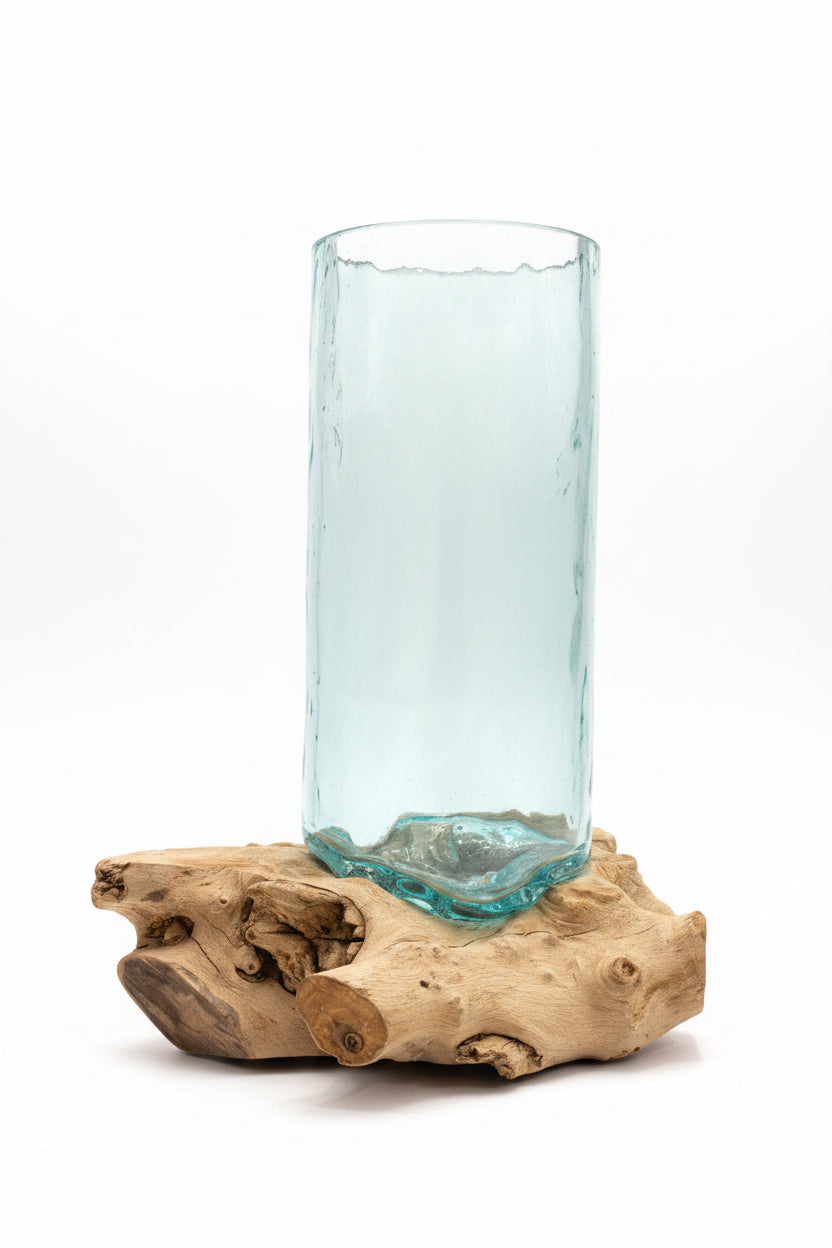 Coastal Glass on Driftwood