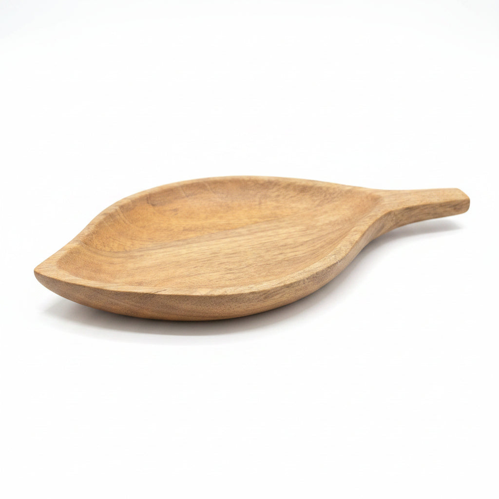 Small Mango Wood Leaf Tray