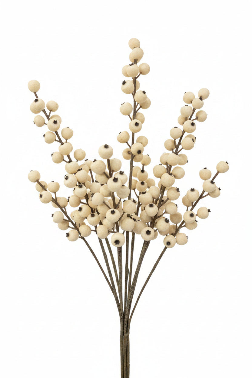 Cream Berry Branch Stem