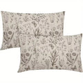 Contemporary Floral Throw Pillow