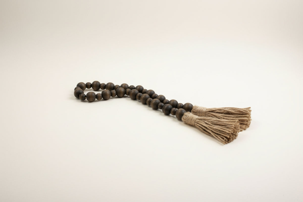 Brown Farmhouse Beads | 31"L