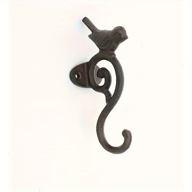 Cast Iron Bird S-Shaped Wall Hook