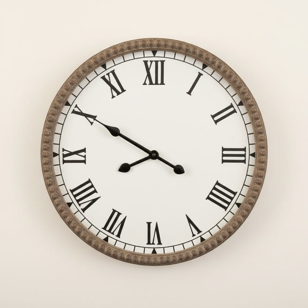 Beaded Wall Clock | 16.5" D