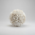 White Shell Orbs – Coastal Decorative Accent Spheres