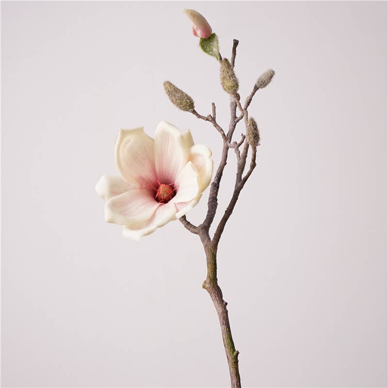 17.75" Soft Touch Silicon Magnolia Spray