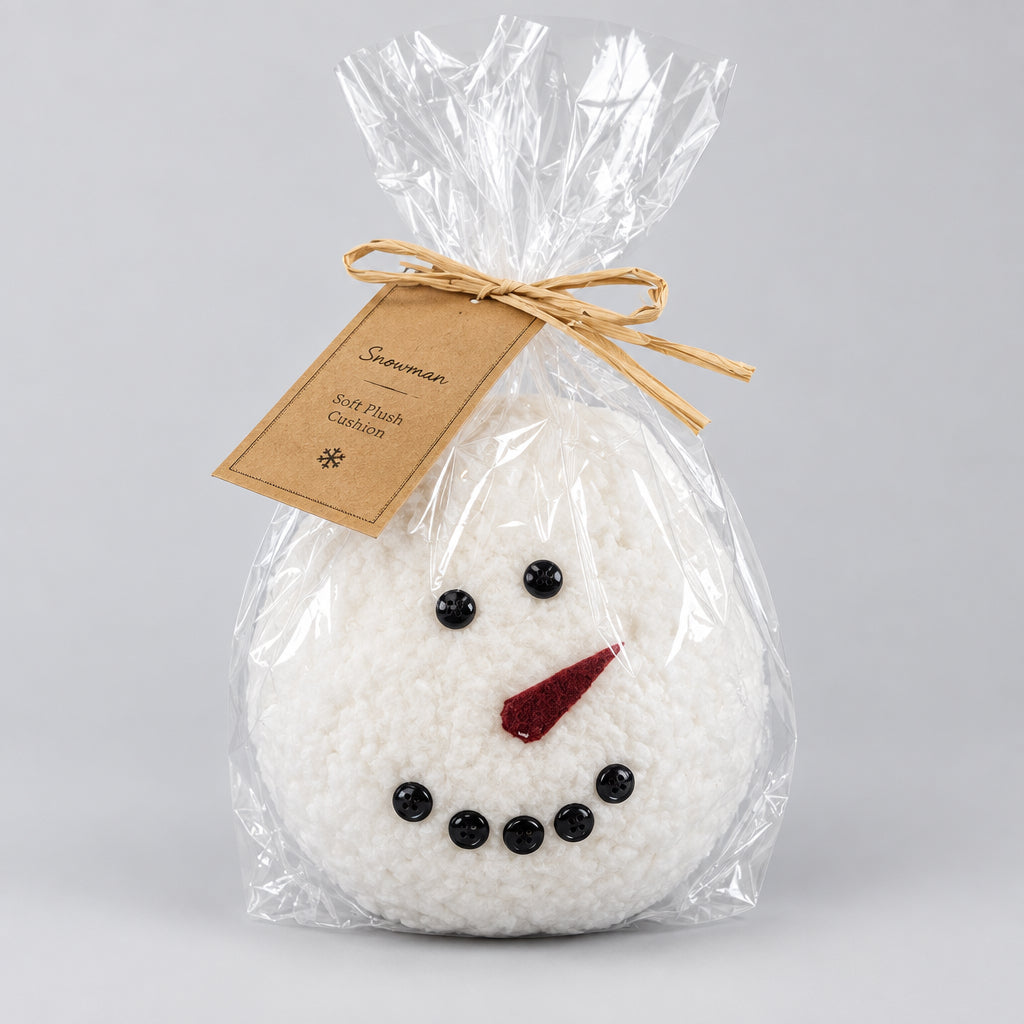 Round Snowman LED Candle
