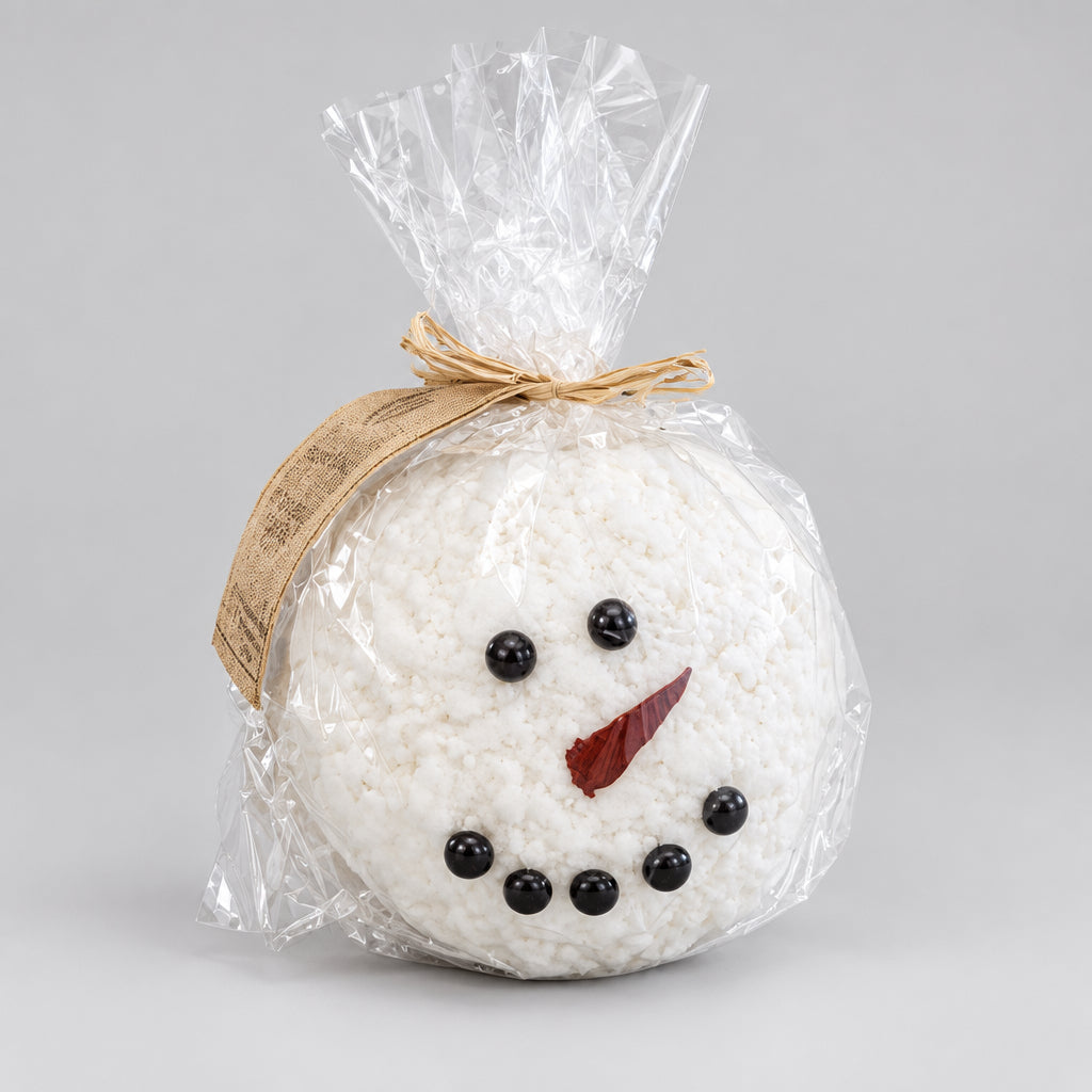 Round Snowman LED Candle