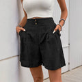 Casual High-Waisted Wide-Leg Shorts for Women