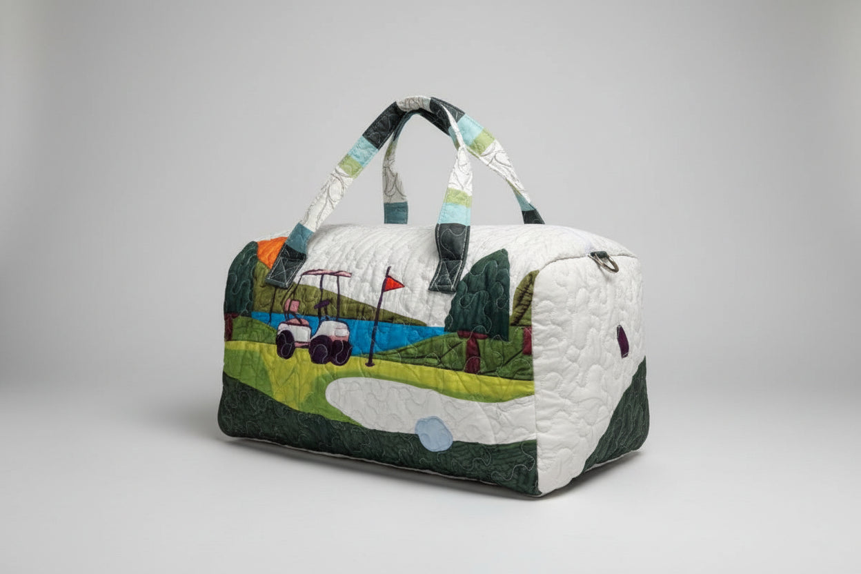 Golf Themed Bohemian 3D Quilted Handbag