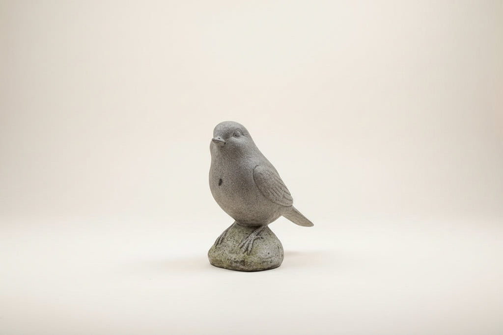 Cement Finished Birds | Set of 2