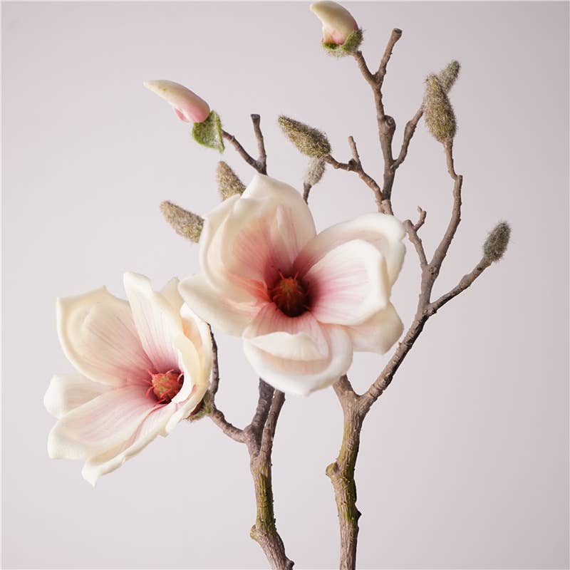 17.75" Soft Touch Silicon Magnolia Spray
