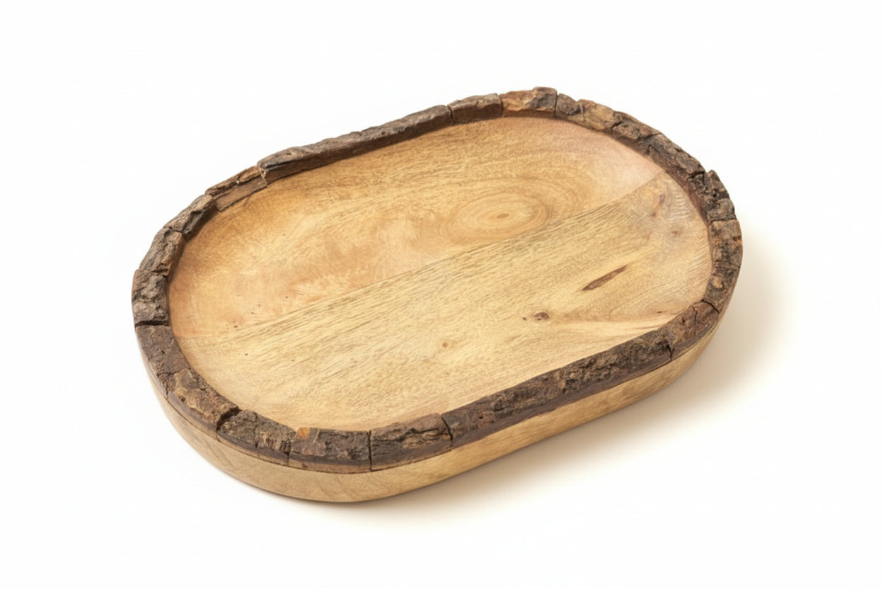 Rustic Bark Trays