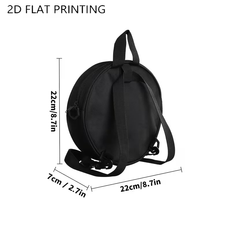 Vintage Vinyl-Inspired Crossbody Bag