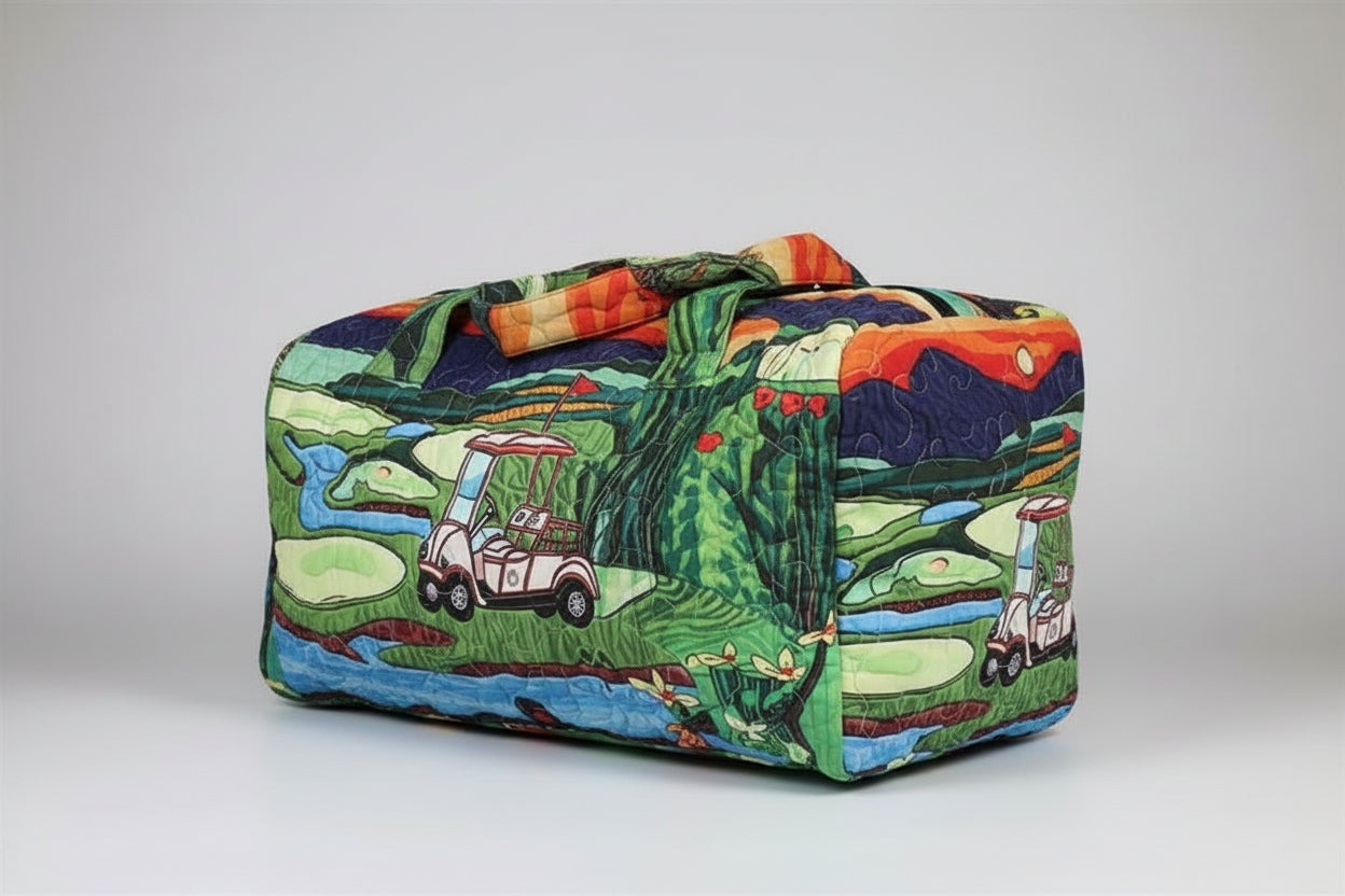 Golf Themed Bohemian 3D Quilted Handbag