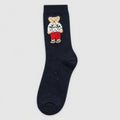 Vintage Bear Fleece-Lined Mid-Calf Socks