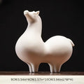 Small White Ceramic Horse