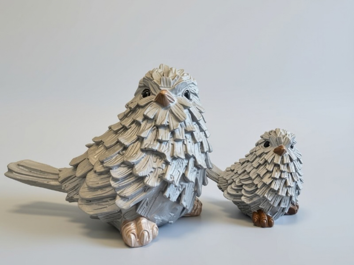 Silver Bird | Resin Decorative Accent
