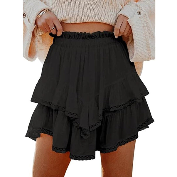 Women's High-Waist Layered Cake Skirt