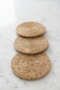 Round Woven Water Hyacinth Placemats