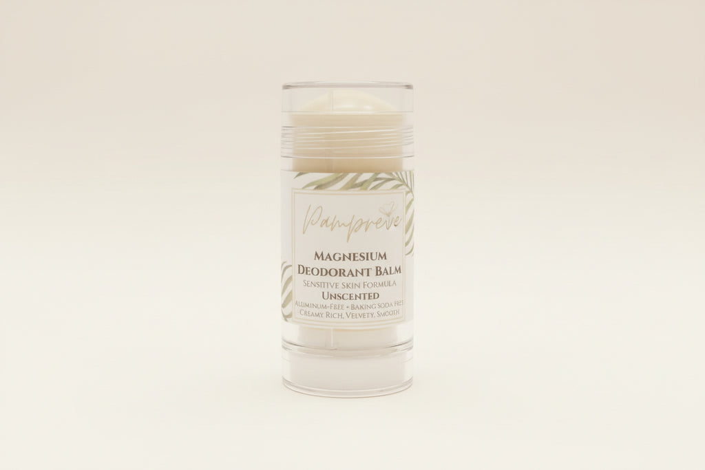 Magnesium Deodorant Balm – Aluminum-Free, Baking Soda-Free | Pampre’d