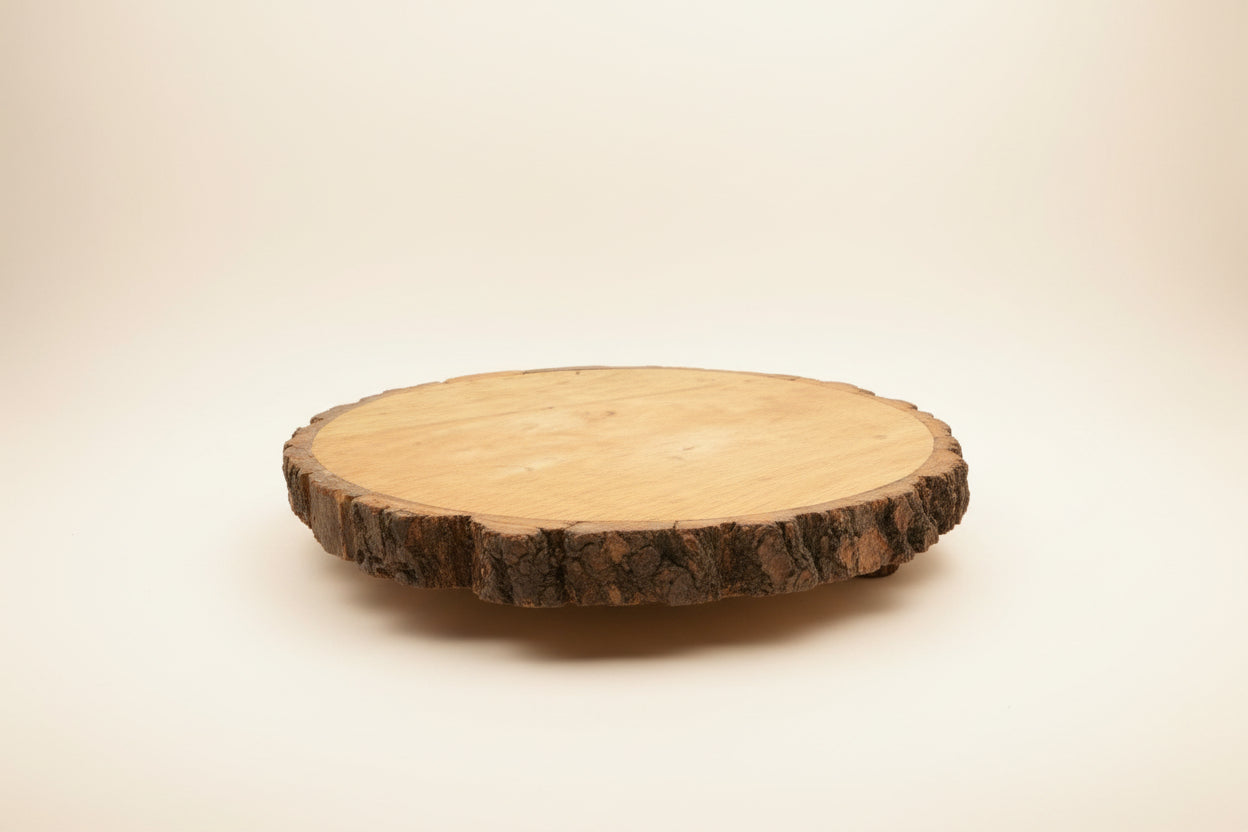 Rustic Bark Wooden Stand
