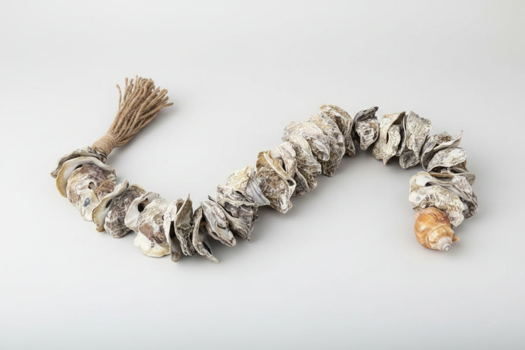 34.5" Shell Garland – Coastal Decorative Accent