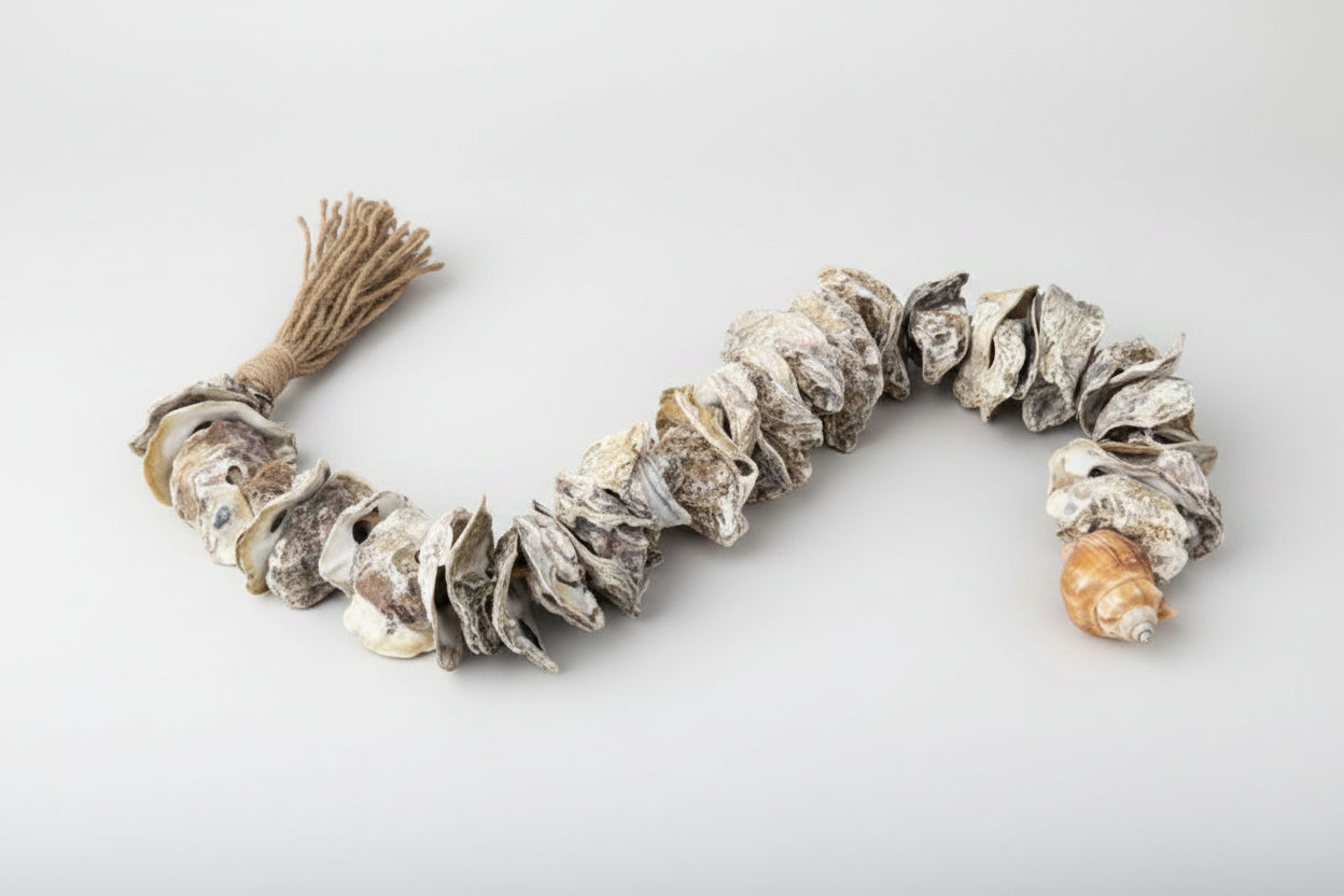 34.5" Shell Garland – Coastal Decorative Accent