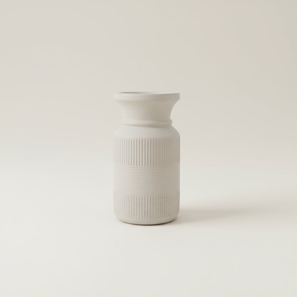 Wash White Candle Holder | 8.74