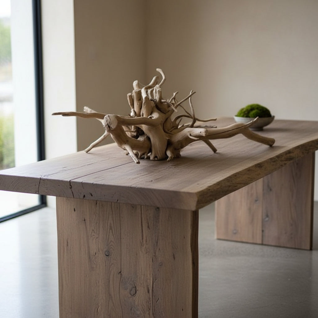 Spider Wood Table Top Decor