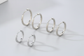 Stainless Steel Round Hoop Earrings
