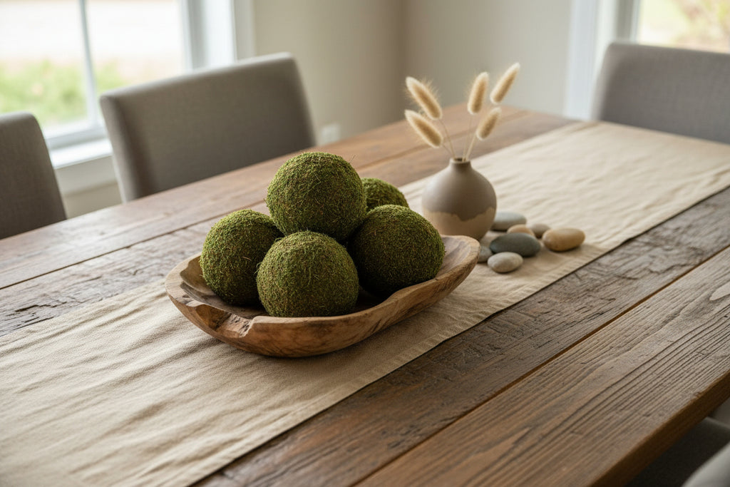 6" Faux Moss Balls
