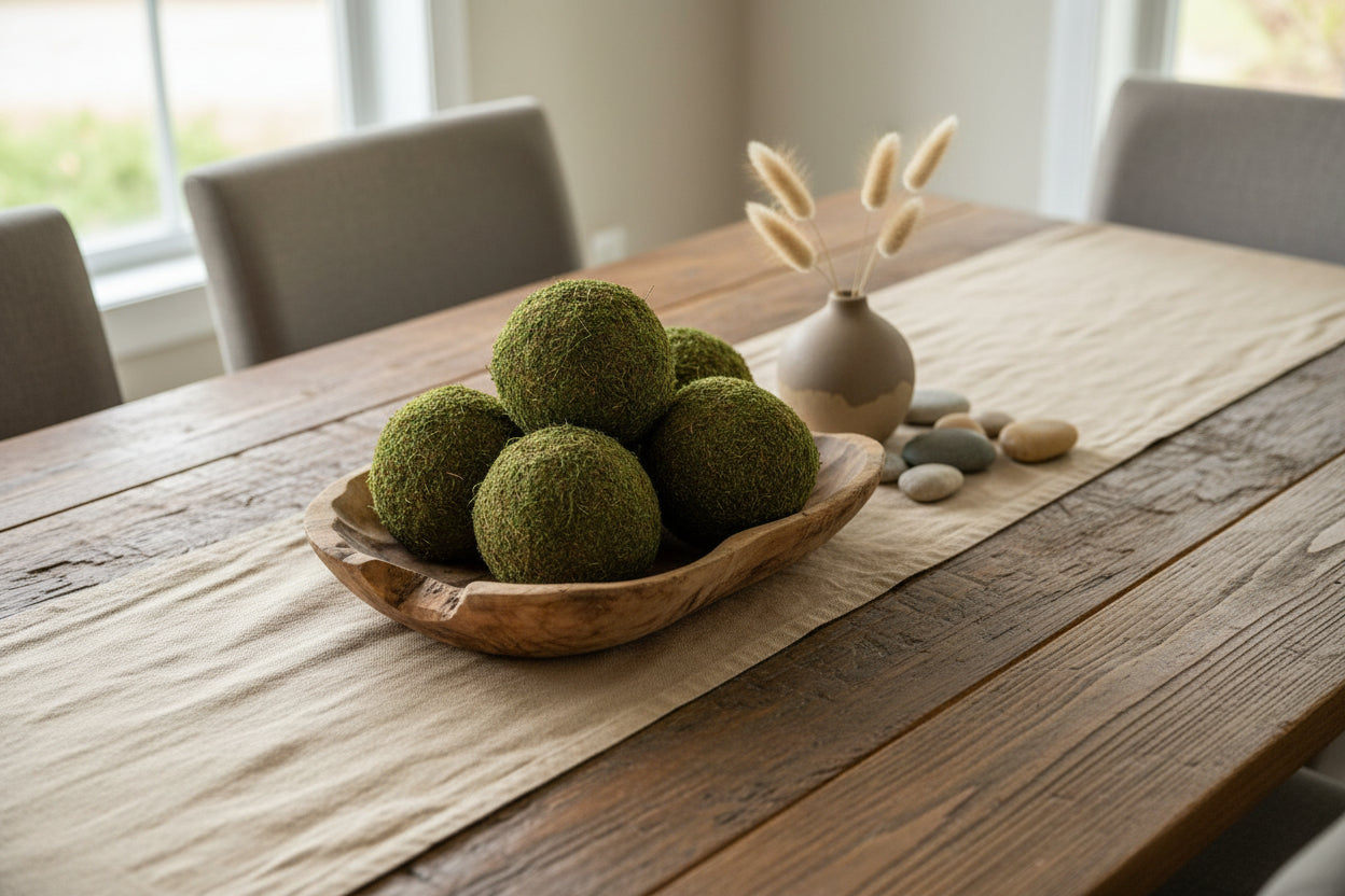 6" Faux Moss Balls