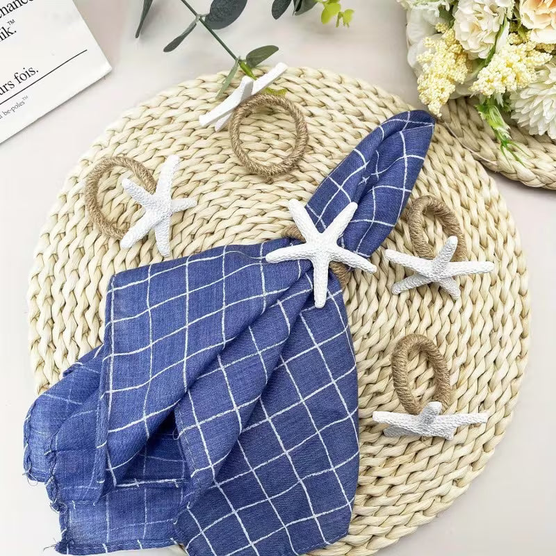 Starfish Table Napkin Rings – Set of 4