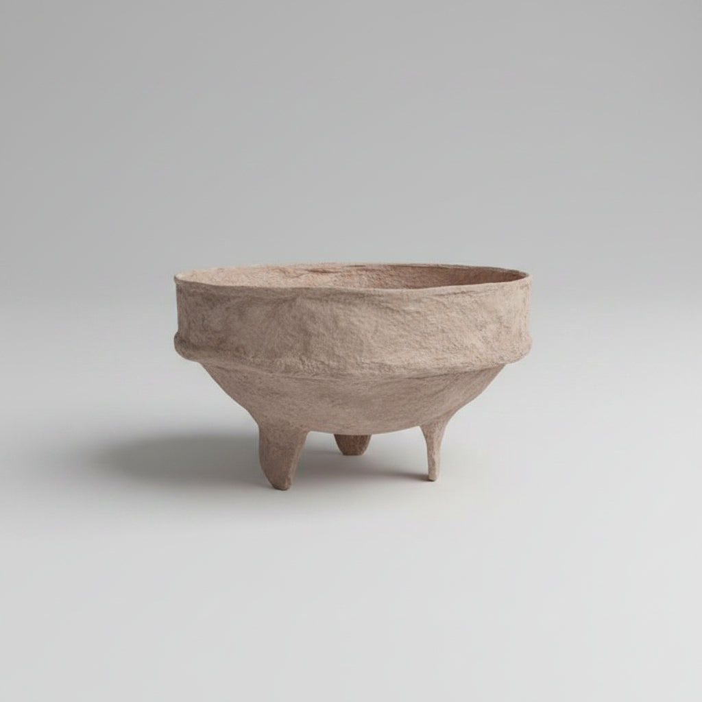 Fabric Mache Footed Bowls | Large