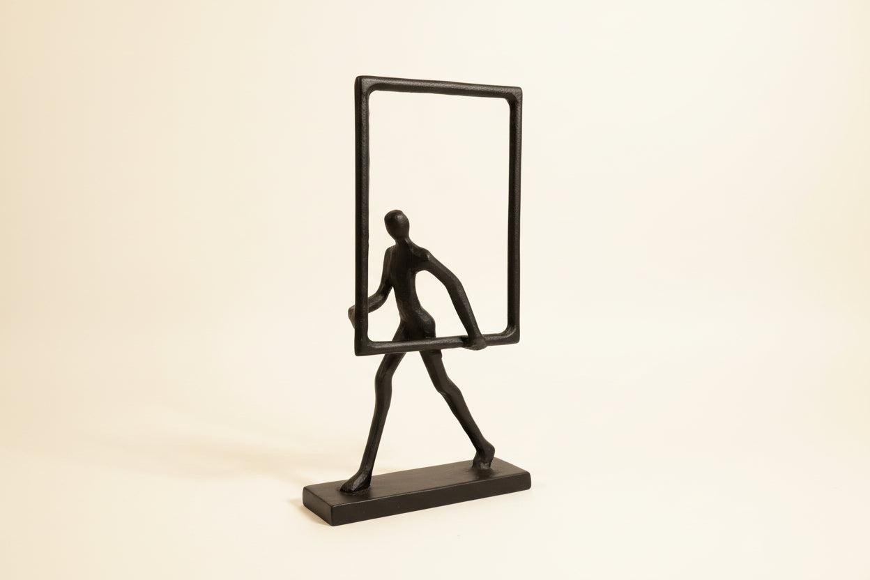 Black Steel Figures with Frames