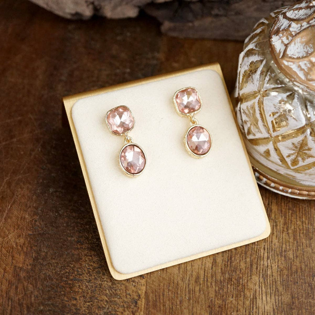 Brilliant Bond – Double Crystal Drop Earrings