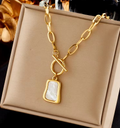 Mother of Pearl Gold Necklace