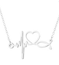 Stainless Steel Geometric Pendant Necklace