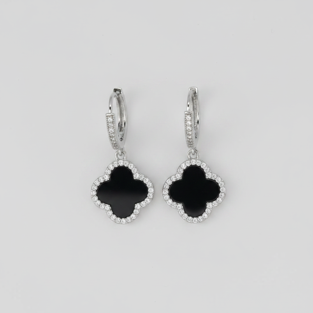 Flower Titanium Steel 18K Plated Earrings